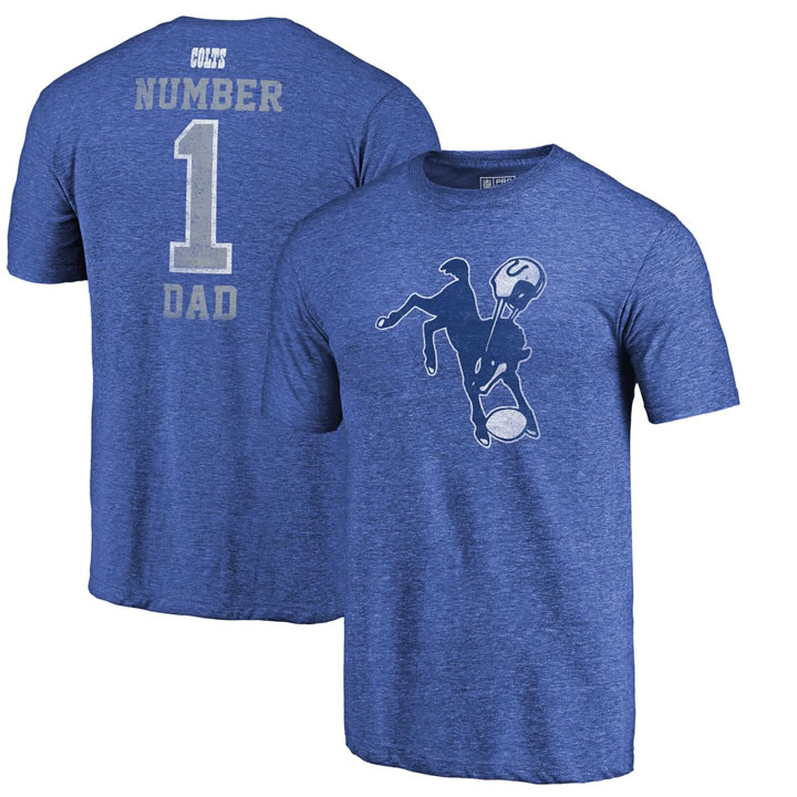 Indianapolis Colts Royal Greatest Dad Retro Tri-Blend NFL Pro Line by Fanatics Branded T-Shirt,We sell and wholesale Indianapolis Colts Royal Greatest Dad Retro Tri-Blend NFL Pro Line by Fanatics Branded T-Shirt on line form chian!